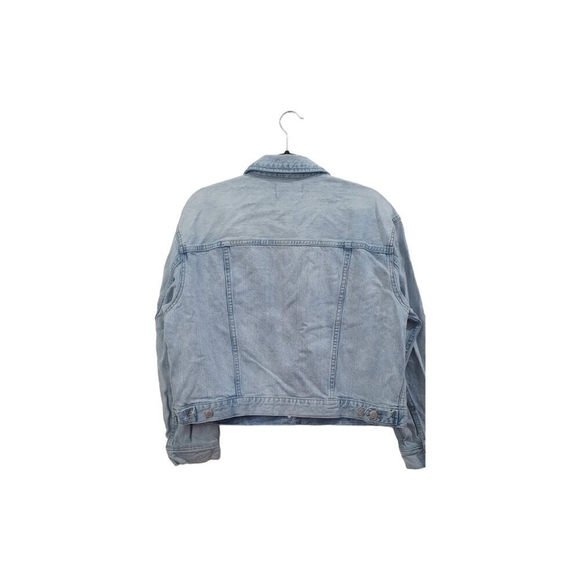 Madewell Oversized Jean Jacket in Junction Wash: Distressed Edition. Size XL - Picture 7 of 11